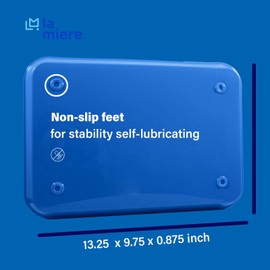 1Pcs Autoclavable Dental Procedure Tray Lockable Set up Flat Trays Size B (Ritter),Plastic Instrument B-Lok Flat Trays, 13.25 x 9.75X 0.875 Inches (1, Electric Blue)