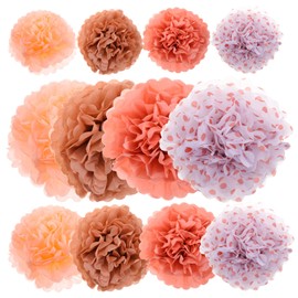 Gadpiparty 12pcs Decorative Honeycomb Paper Balls Elegant Hanging for Birthdays Weddings Showers Celebrations Versatile Background Adornment
