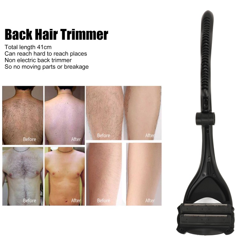 Back Hair Trimmer Safety Ergonomic Folding Handle Hypoallergenic Manual Back