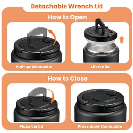 Itslife Thermal Food Container, 760 ml, Black