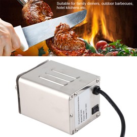 Pwshymi Electric BBQ Rotisserie Motor Stainless Steel,50 to 70kgF Capacity,Pole and Fork Hanging Suitable for Family Dinners,Outdoor Barbecues Hotel Kitchens (US Plug 110V)