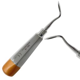 No. 79 Dental Tooth Elevator | Root Tip Pick Elevator with Angled Tip, Gold Color Hollow Handle | Autoclave-Safe German Stainless Steel (1 Piece)