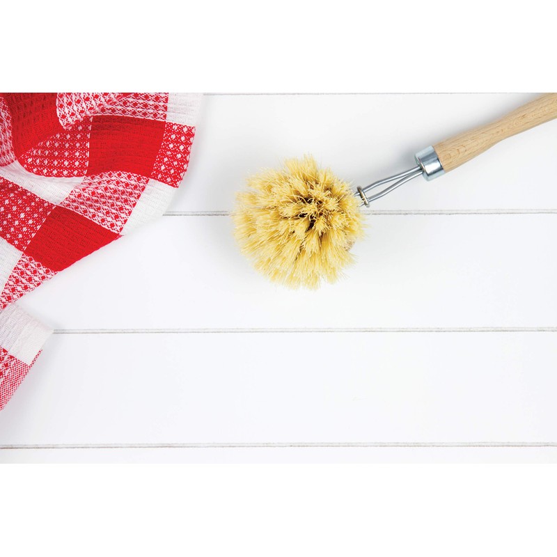 HIC Harold Import Co. Natural Bristles, Dish Washing Vegetable Scrub