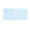 Envelope 075125 Length 3 with Window, Halftone, Hot Melt, Blue,