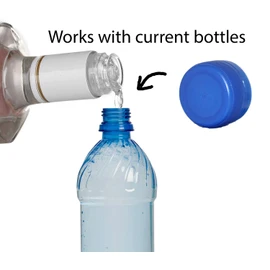 Sneak Alcohol Caps Anywhere, Reseal Your Water Bottle Perfectly 28mm (12) | Leak Free, Fits Fiji | Bootleg, Smuggle, Hide Liquor to Concerts, Sports, Festivals | 12 Blue Screw Lids