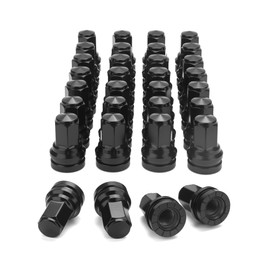 M14x1.5 OEM Lug Nuts Fit for 2017-2024 Ford F250 F350 Truck, 32pcs 14x1.5 One Piece Design Wheel LugNuts for Factory Wheels, Black Mag Seat Lug Nuts with Washers Replacement HCPZ-1012-B,HCPZ-1012-A