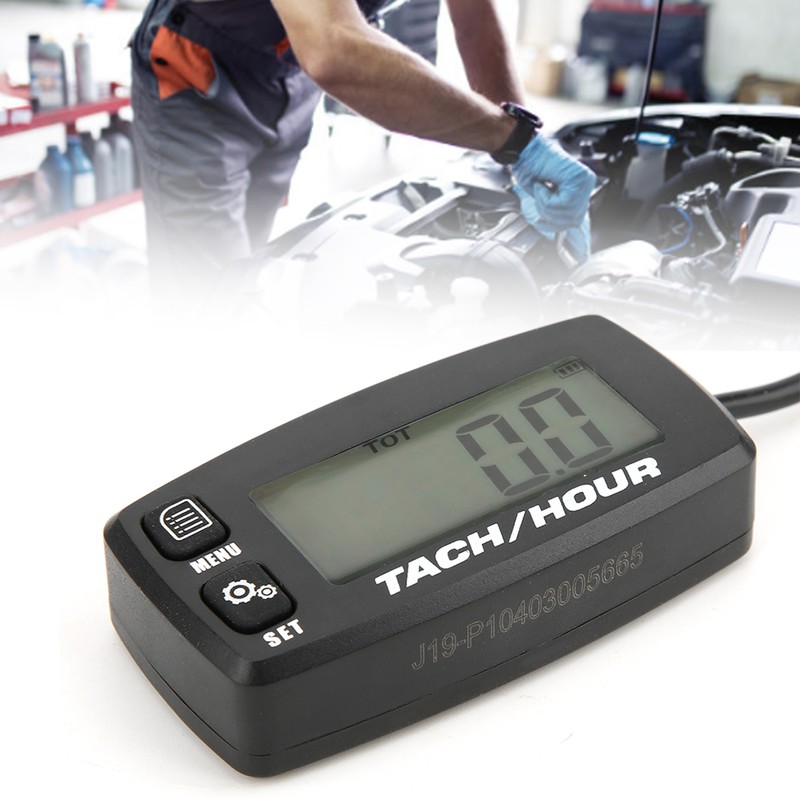 Portable Digital Hour Meter Counter Multifunction Accessory for Chainsaw Mower