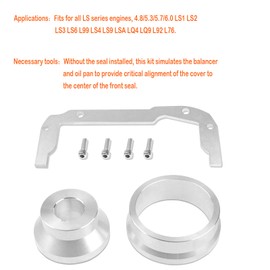 Mejiao Front and Rear Cover Alignment Tool & Oil Pan Alignment Tool Kit,Fits for GM LS Series Engines 4.8 5.3 5.7 6.0 6.2 LS1/ LS2/ LS3/ LS4/ LS6/ L99/ LS9/ LSA/ LQ4/ LQ9/ L76/ L92