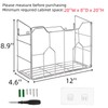Cididu Kitchen Wrap Organizer Rack Wall Mount, Cabinet Door Organizer