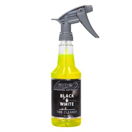LANE'S Black and White Tire Cleaner- Tire Cleaner, Cleaning Tire Spray, Strong Tire Cleaner - Formulated Cleaning Strength, Restores Rubber to Black, Fast Acting Tire Cleaner- 16 OZ