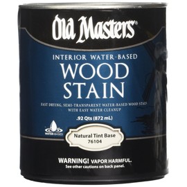 Old Masters 1 Quart 35716117 76104 Water-Based Wood Stain, Natural, Color