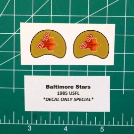 1985 Baltimore Stars USFL Football Gumball Helmets *DIECUT DECALS ONLY* Mini