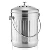 ENLOY Compost Bin for Kitchen Countertop, 1.3 Gallon Stainless Steel
