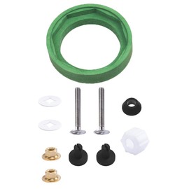 3" Toilet Tank to Bowl Gasket Kit Toilet Part Coupling Parts Universal Replacement Fit for AS738756-0070A Toilet Part (Includes Gasket, Bolts and Other Essential Parts)