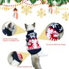 Vehomy 2Pcs Pet Puppy Christmas Sweaters Cat Sweater Kitten Knitwear