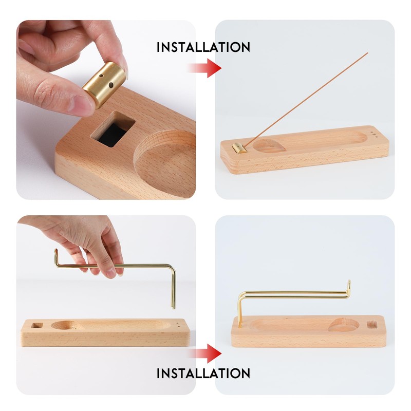 Incense Holder for Burning Palo Santo & Sage Sticks (Standard,