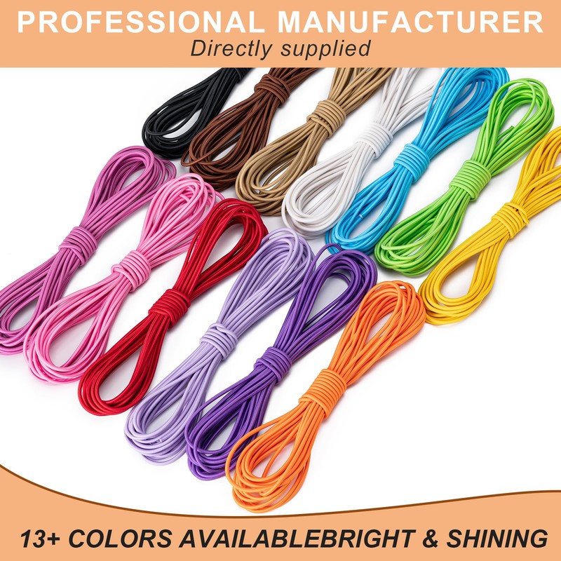 Aegero Elastic Bungee Cord, 1/8" x 50' Heavy Duty Bungie