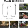 Suction Cups Clothes Drying Rope,2PCS Clothes Line with Suction Cup,Travel