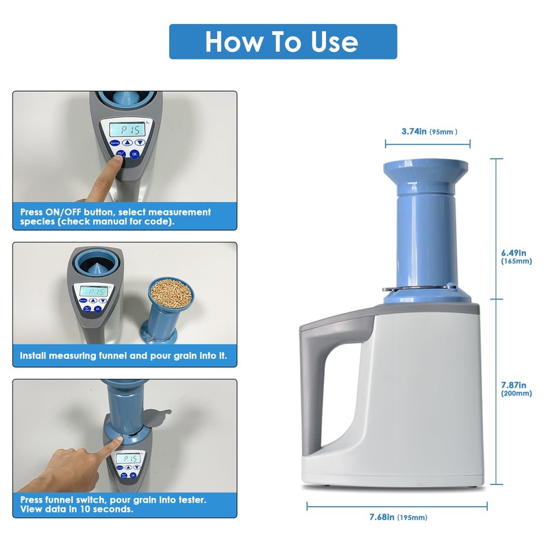 INFURIDER Professional Grain Moisture Meter, Moisture Tester for 20+ Grains,