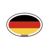 BLVD Germany Euro oval car window bumper sticker decal 5"