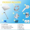 Rain Shower Head with Handheld Spray Combo High Pressure 3+6