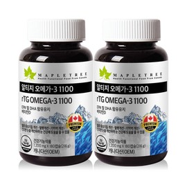 Maple Tree RTG Altage Omega 3 1100 180 Capsule X2 bottles 12 months / 메이플트리 rTG 알티지 오메가3 1100 180캡슐X2병 12개월분