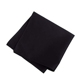 Marycoco Formal Handkerchief, Black, Plain, Black, Formal, Ceremonial Occasions, Handkerchief, Examination, 100% Cotton,, Black