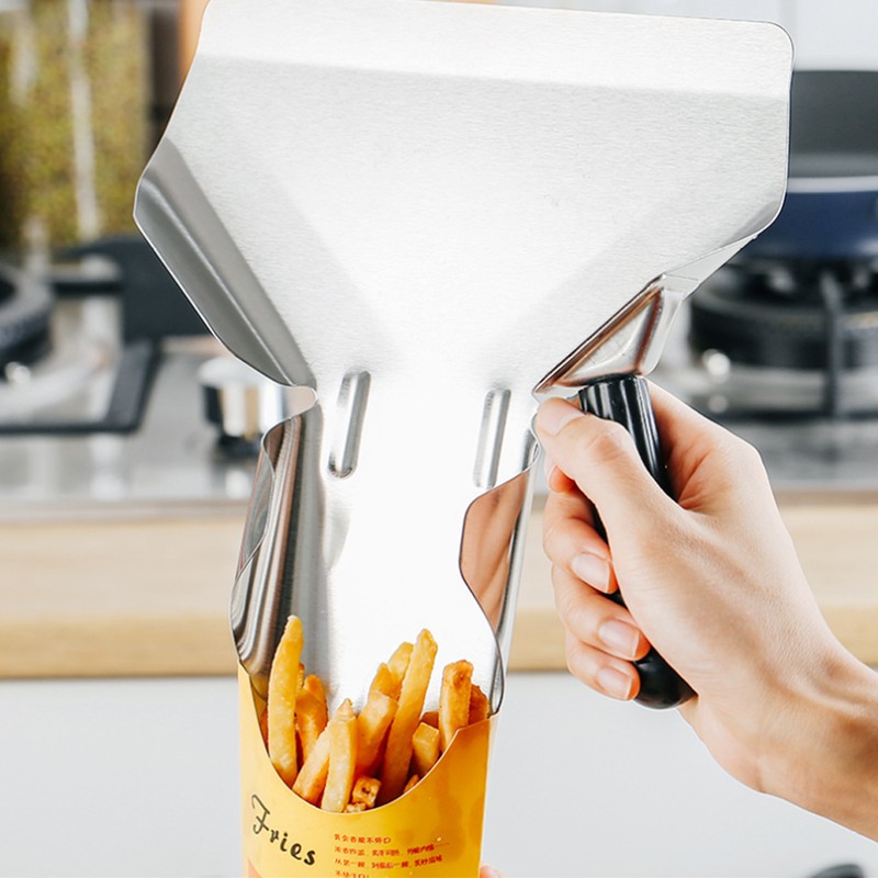 Multi Functional Kitchen Thicken Stainless Steel French Fries Shovel Chips