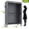 Raybee 80.32" H Clothes Rack with Cover,Rolling Clothing Racks for