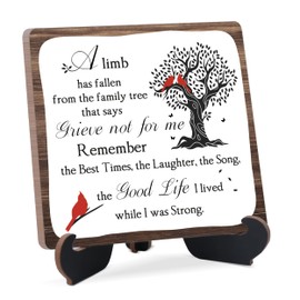 Celebration of Life Decorations,Memorial Decor Plaque Sign,Sympathy Gift,Remembrance Sympathy Gifts for Loss of Loved One,Wedding Memorial Table Sign,Funeral Decorations,Sign With Black Stand,11
