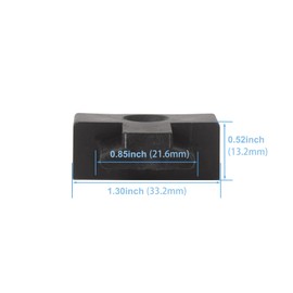 Oldbones L-Track End Caps,L-Track End Caps,Motorcycle L-Track Tie Down Rail End Caps,L-Track Recessed End Caps for transport Square(10PCS)
