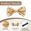 YQQYG Sequin Bow Tie, Gold Bowtie for Men Bow Ties