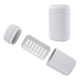 Portable Soap Case Travel Gym Pool Soap Case 01Soap Case-White 5ea