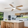 Vivastate Modern 52-Inch Ceiling Fan with LED Light and Remote