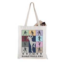 WCGXKO Basketball Girls Gift Basketball Player Sports Bag Casual Tote Bag (T-BasketballEra)