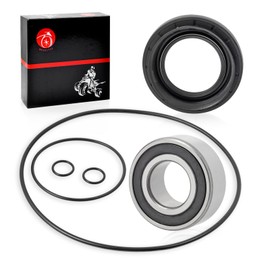 Rear Wheel Axle Brake Drum Bearing and Seals O Ring Kit Compatible with Suzuki Quadsport Z250 Ozark 250 LTF250 LTZ250 2002-2014