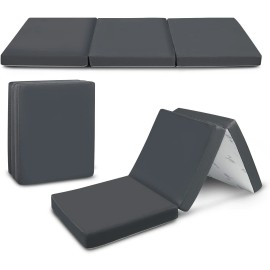 Cozzzi Folding Mattress Twin Size Trifold Foam Topper Portable Sleeping Mat - 31"