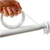 Curtain Rod Slide Smooth Tape - 1IN*16FT Drapery Ring Tape，Clear
