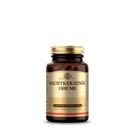 SOLGAR® Nachtkerzenöl 1300mg - Kaltgepresst & Hochdosiert – Unterstützt Hautgesundheit & Hormonelle Balance - 30 Tage Vorrat