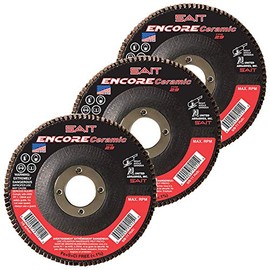 United Abrasives SAIT Encore Ceramic Grain Type 29 Flap Discs 4-1/2 inch - 40 Grit Qty 5