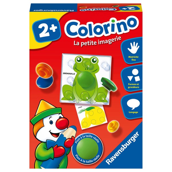 Ravensburger - Educational Game - Colorino La Petite Imagerie - Colour Learning Game and Handling - Motor Skills and Creativity - From 2 Years - 20797 - French Version