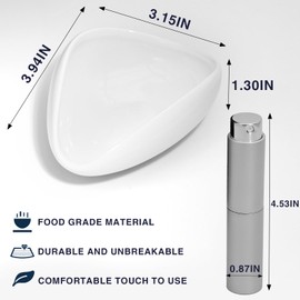 Caylielam Coffee Bean Dosing Cup and Spray Bottle Set - Ceramic Container for Vessel Espresso, Single Dose Measuring Tray With 10ml Sprayer, Bar Accessories Kit, Lover Gift