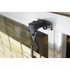 Suikan Seinno Curtain Hook/Ring, Black, Approx. 2.4 x 3.9 x
