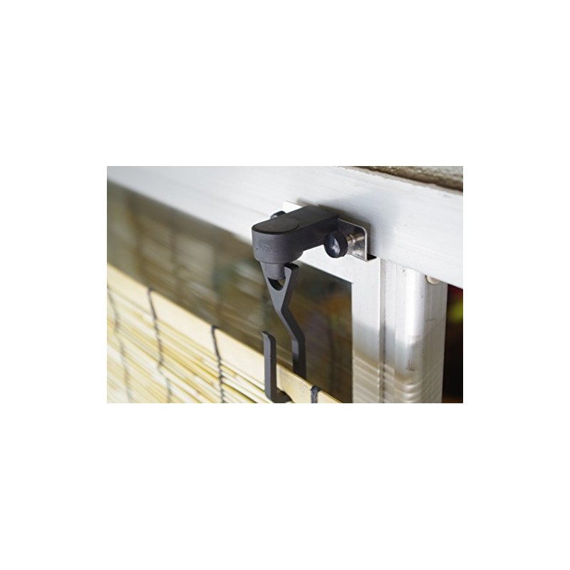 Suikan Seinno Curtain Hook/Ring, Black, Approx. 2.4 x 3.9 x
