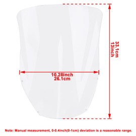 Xitomer Windshield Fit for CRF250L 2013-2023 / WR450F 2003-2023 / CRF300L 2022 2023 Motorcycle Windshield Windscreen (Clear)