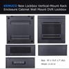 Kenuco Heavy Duty 16 Gauge DVR Security Lockbox (Black Grid