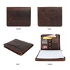 Leather Portfolio for Men, Portfolio Organizer with Zipper for Men
