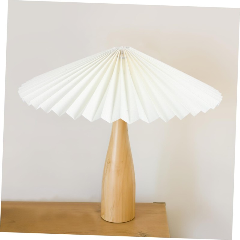 CHILDWEET Mushroom Pleated Lampshade - Fabric Drum Light Shade for