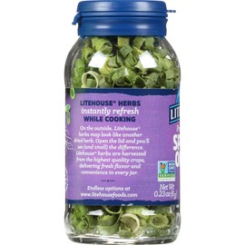 Litehouse Freeze Dried Spring Onion - Substitute for Fresh Spring Onion, Jar Equal to 1 Spring Onion Fresh Bunch, Organic, Spring Onion Seasoning, Non-GMO, Gluten-Free - 0.23 Ounce 4-Pack