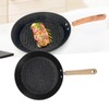 Round Frying Pan Universal Nonstick Flat Bottom Iron Grill Pan